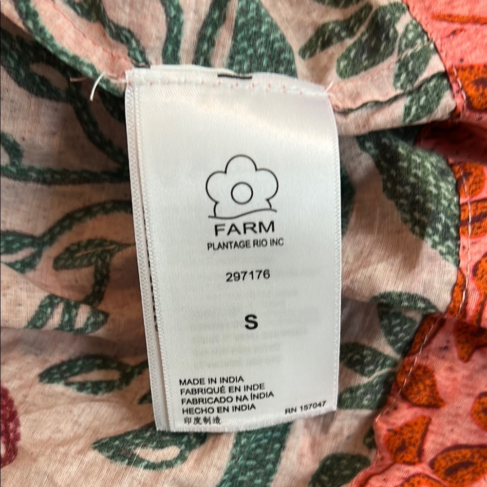FARM Rio Pink and Red Ruffled Tiered Sundress - Picture 11 of 13